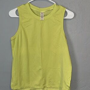 Tuff Athletics Neon Lime Yellow Athletic Tank Top